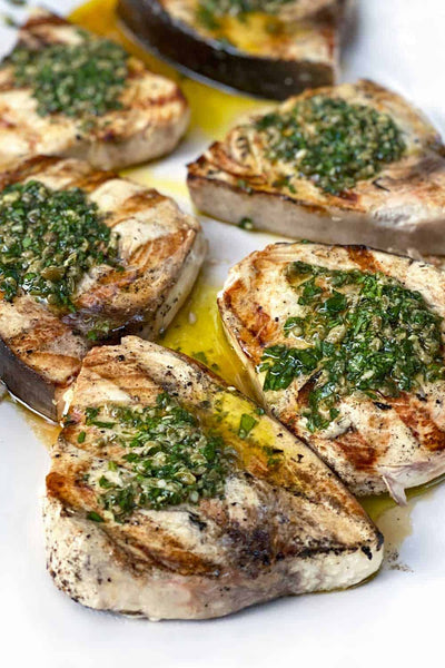 Swordfish Salsa Verde