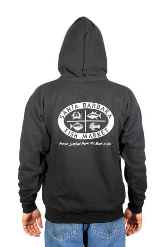 SBFM Black Hoodie – Santa Barbara Fish Market